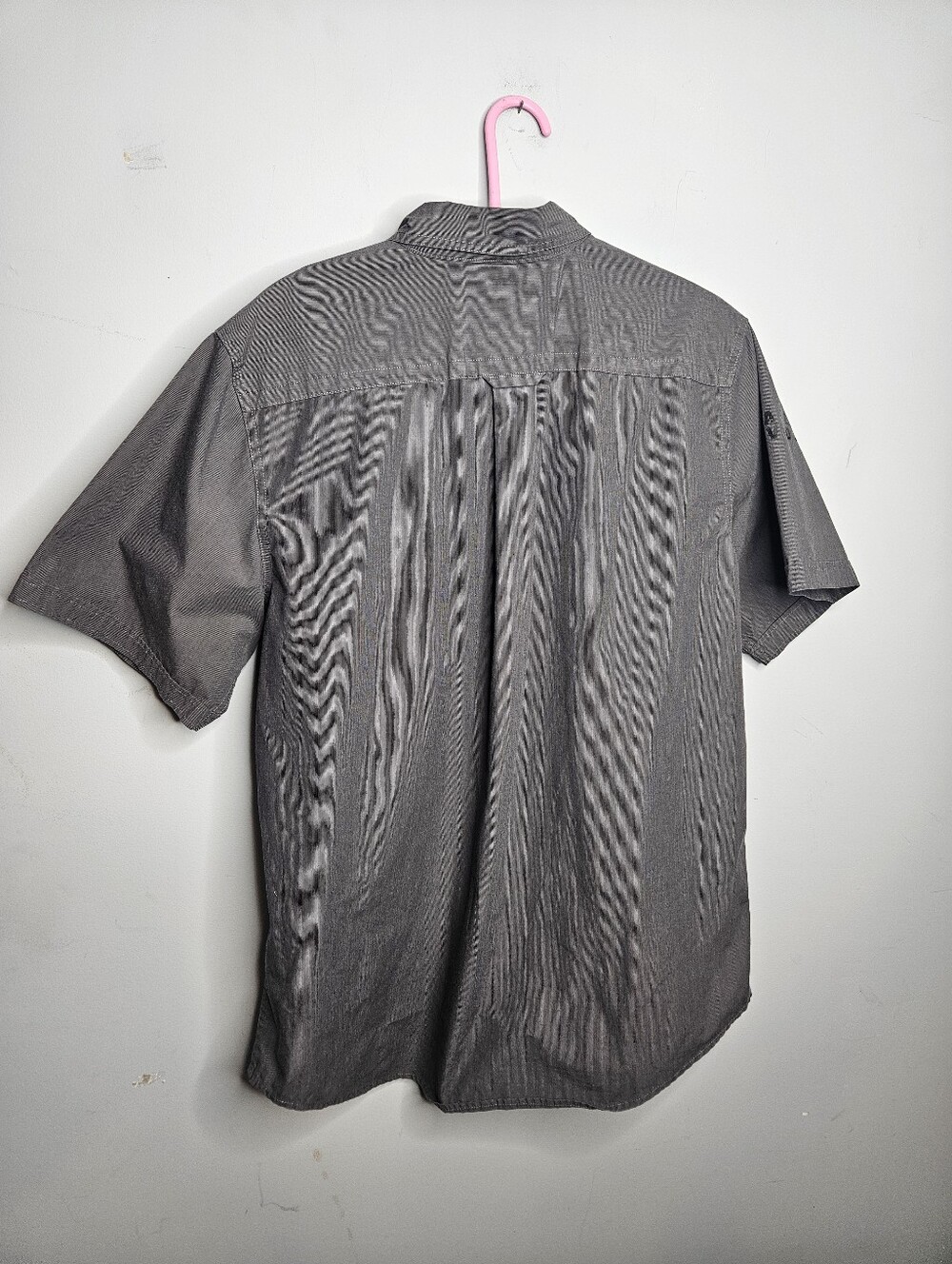 Harley-Davidson Men's Sz L Short Sleeve Button-Down Shirt - Gray with Gold Patch - Picture 7 of 7